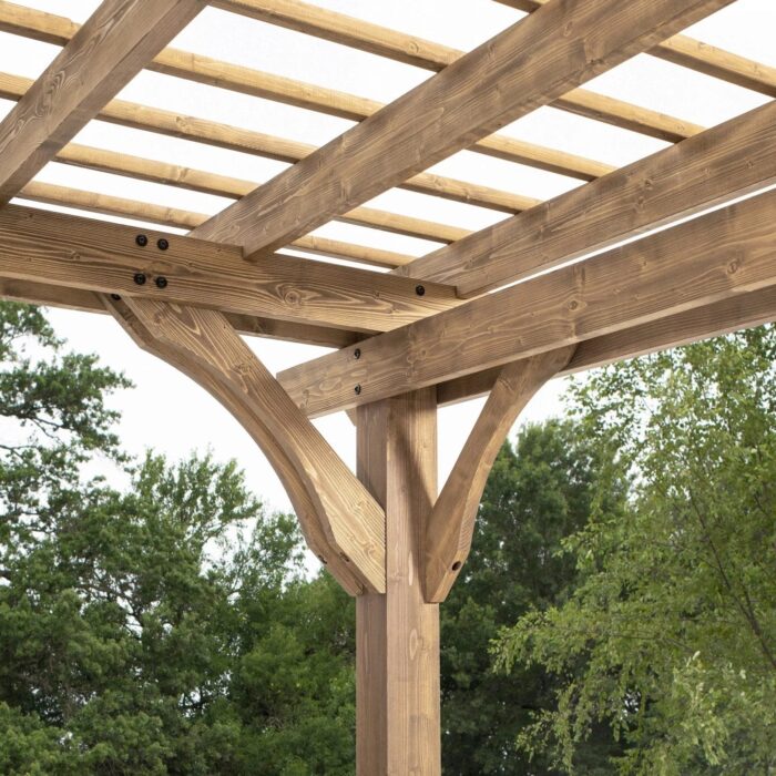 10 x 10 Fairhaven Pergola Rustic Finish - Image 4