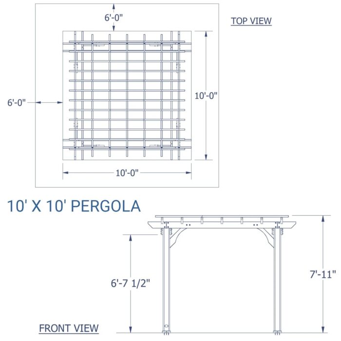 10 x 10 Pergola - Image 6