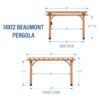 14X12 BEAUMONT PERGOLA - Image 7