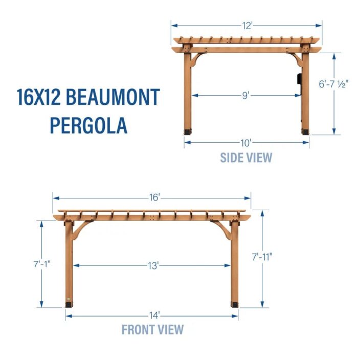 16X12 BEAUMONT PERGOLA - Image 5