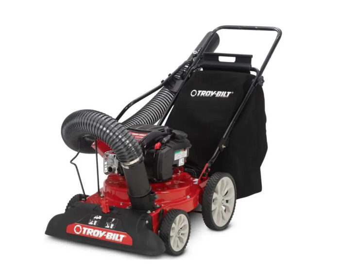 Troy-Bilt 24 in. Leaf Vacuum Head 1.5 in. Chipping Capacity Gas Powered Chipper Shredder Vacuum with High Rear Wheels - Image 2