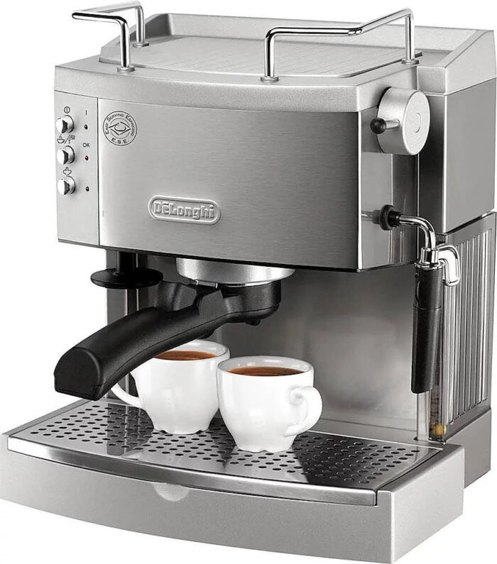 De’Longhi – Espresso Machine with 15 bars of pressure, Milk Frother and removable water tank – Stainless Steel - Image 3