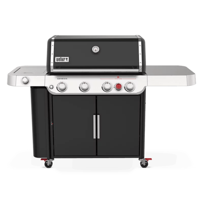 Nexgrill 4-Burner Propane GAS Grill in Black with Side Burner and Stainless Steel Main Lid