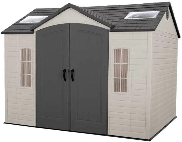 Lifetime 10′ x 8′ Outdoor Storage Shed with Carriage Doors Foundation and Installation Included. - Image 6