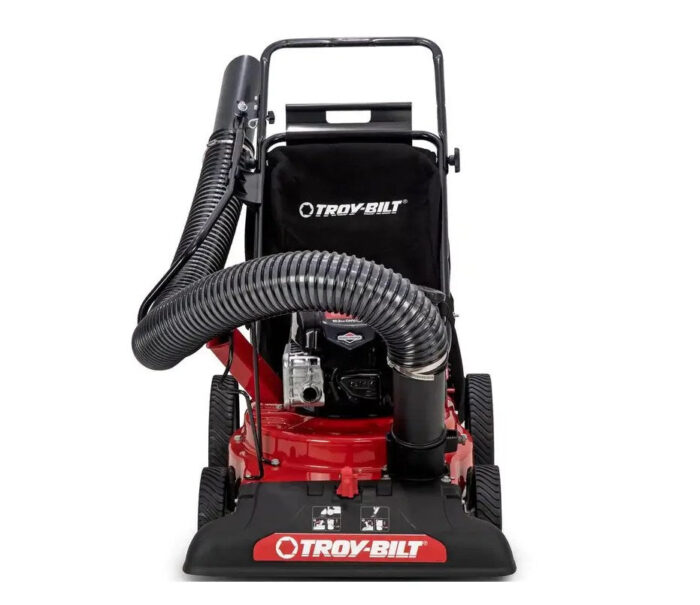 Troy-Bilt 24 in. Leaf Vacuum Head 1.5 in. Chipping Capacity Gas Powered Chipper Shredder Vacuum with High Rear Wheels - Image 3