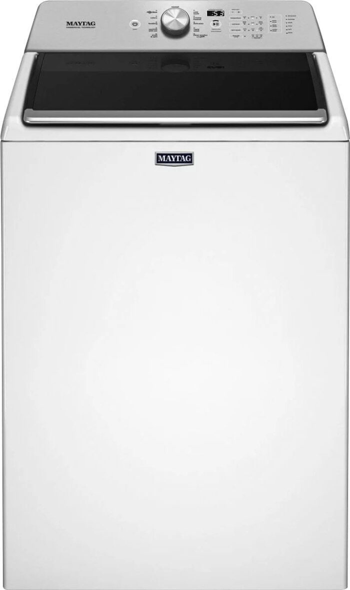 Maytag – 4.7 Cu. Ft. Top Load Washer with Dual-Action PowerWash Agitator – White