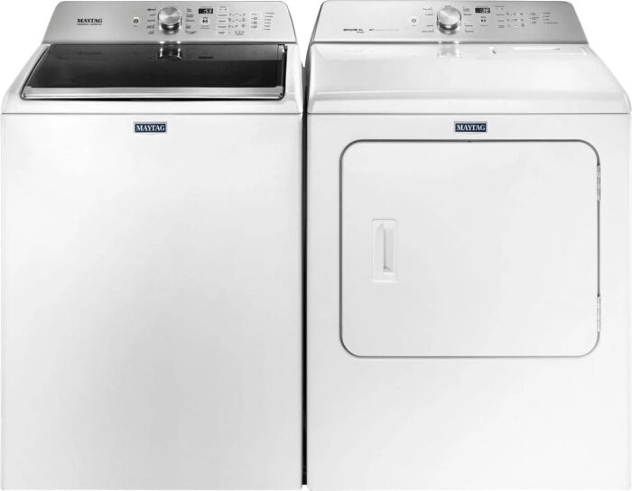 Maytag – 4.7 Cu. Ft. Top Load Washer with Dual-Action PowerWash Agitator – White - Image 2