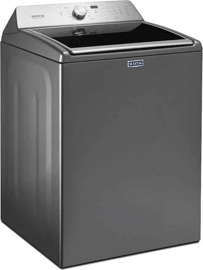 Maytag – 4.7 Cu. Ft. 11-Cycle High-Efficiency Top-Loading Washer – Metallic slate - Image 2