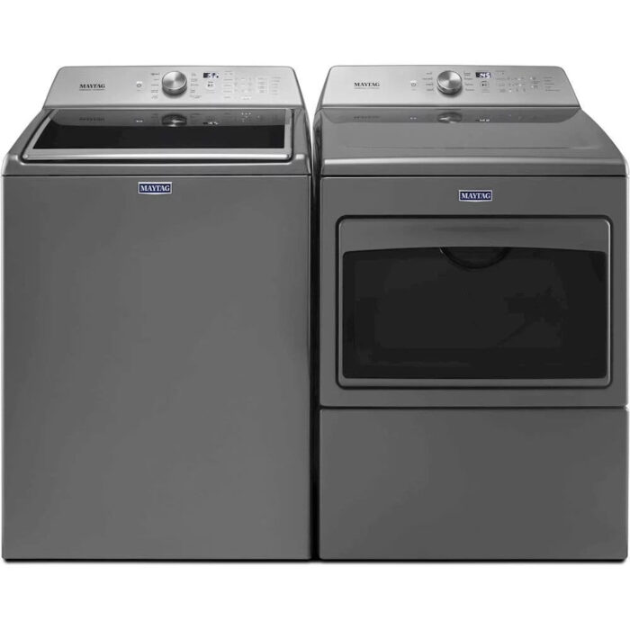 Maytag – 4.7 Cu. Ft. 11-Cycle High-Efficiency Top-Loading Washer – Metallic slate - Image 6