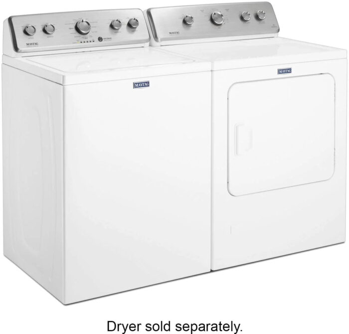 Maytag – 3.8 Cu. Ft. High Efficiency Top Load Washer with PowerWash Agitator – White - Image 4