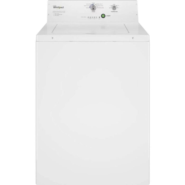 Whirlpool – 2.9 Cu. Ft. High Efficiency Top Load Washer with Deep-Water Wash System – White