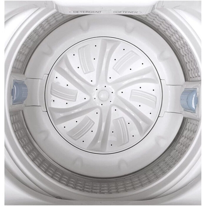 GE – 2.8 Cu. Ft. Top Load Washer – White/black - Image 3