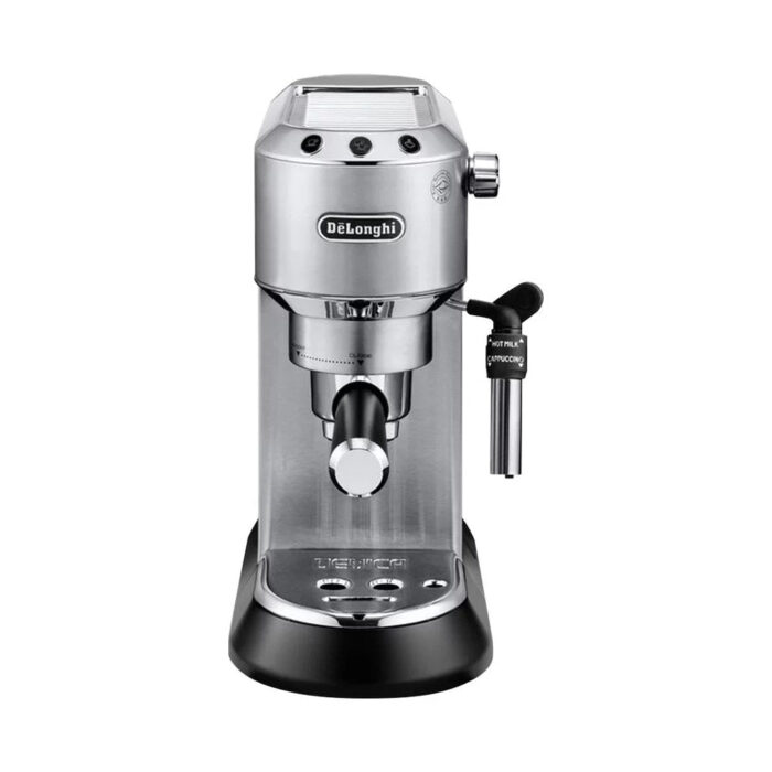 De’Longhi – DEDICA Espresso Machine with 15 bars of pressure and Milk Frother – Metal