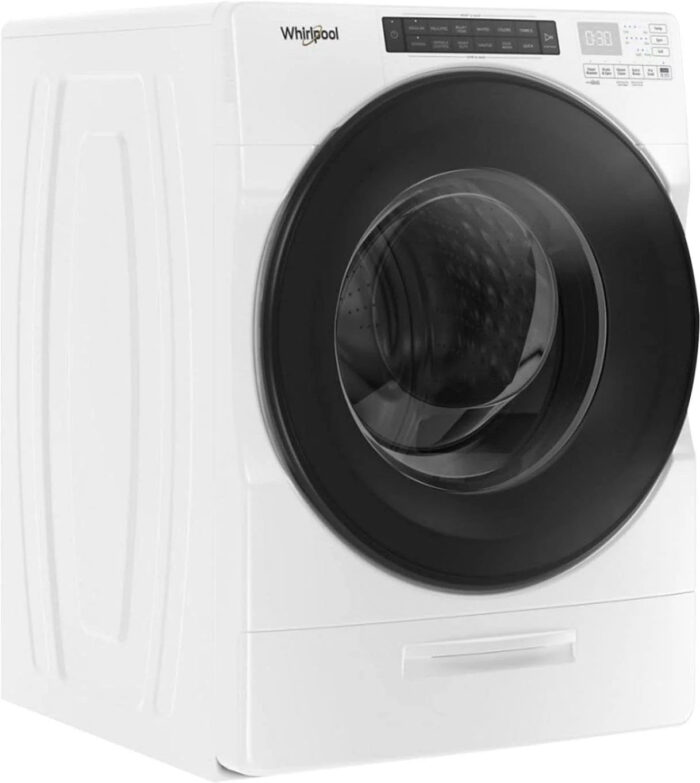 Whirlpool – 4.5 Cu. Ft. High Efficiency Stackable Front Load Washer with Steam and Load & Go XL Dispenser – White - Image 2