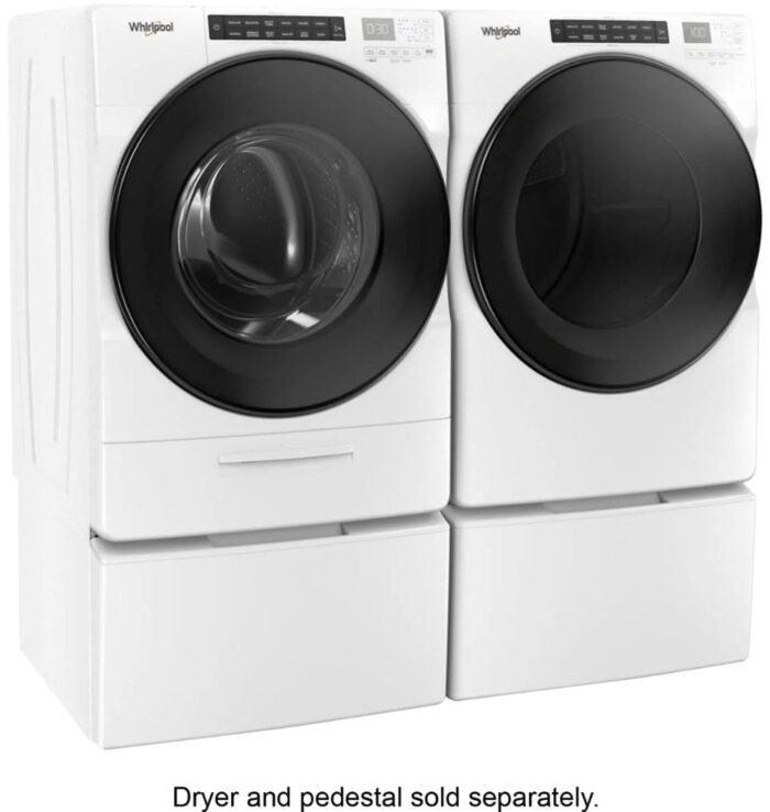 Whirlpool – 4.5 Cu. Ft. High Efficiency Stackable Front Load Washer with Steam and Load & Go XL Dispenser – White - Image 10