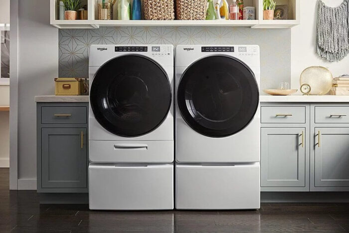 Whirlpool – 4.5 Cu. Ft. High Efficiency Stackable Front Load Washer with Steam and Load & Go XL Dispenser – White - Image 5