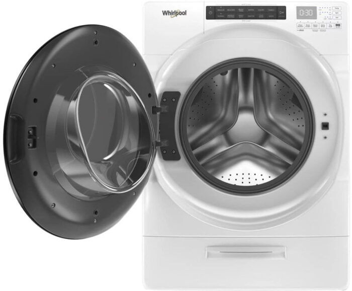 Whirlpool – 4.5 Cu. Ft. High Efficiency Stackable Front Load Washer with Steam and Load & Go XL Dispenser – White - Image 16