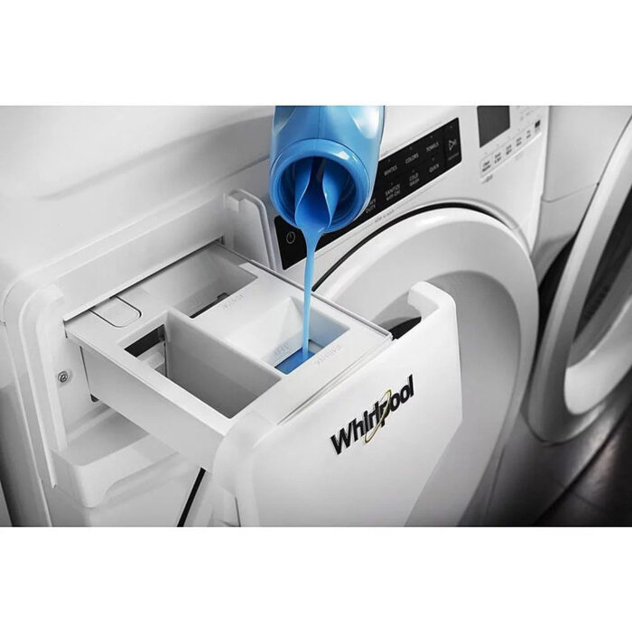 Whirlpool – 4.3 Cu. Ft. High Efficiency Stackable Front Load Washer with 35 Cycle Options – White - Image 8