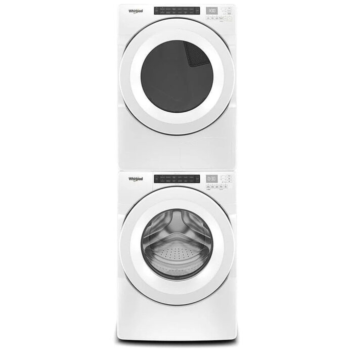 Whirlpool – 4.3 Cu. Ft. High Efficiency Stackable Front Load Washer with 35 Cycle Options – White - Image 9