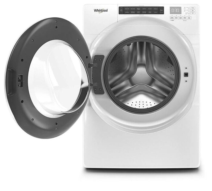 Whirlpool – 4.3 Cu. Ft. High Efficiency Stackable Front Load Washer with 35 Cycle Options – White - Image 7