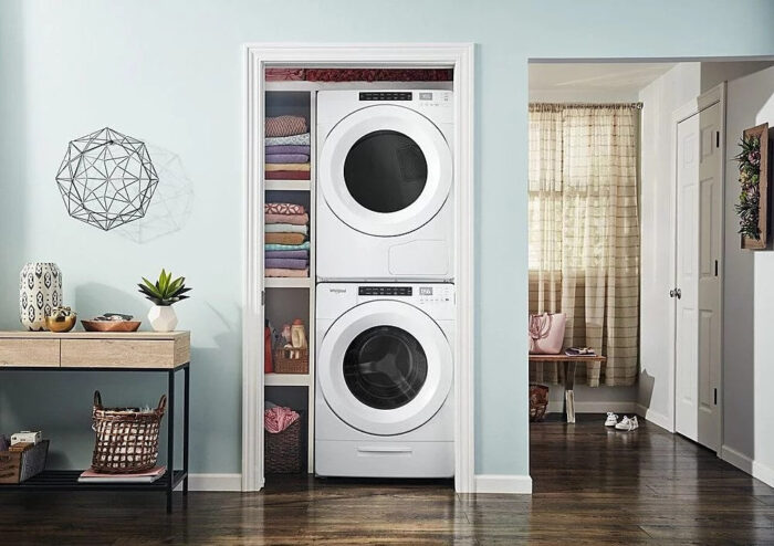 Whirlpool – 4.3 Cu. Ft. High Efficiency Stackable Front Load Washer with 35 Cycle Options – White - Image 4