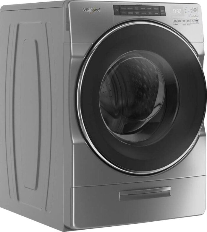 Whirlpool – 4.5 Cu. Ft. High Efficiency Stackable Front Load Washer with Steam and Load & Go XL Dispenser – Chrome shadow - Image 3