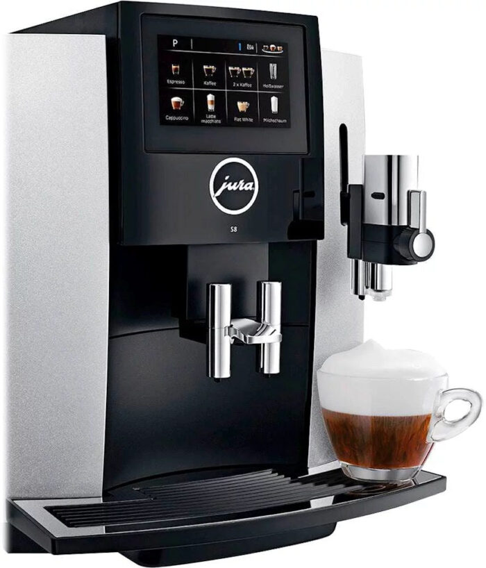 Jura S8 Espresso Machine with 15 bars of pressure and Milk Frothier