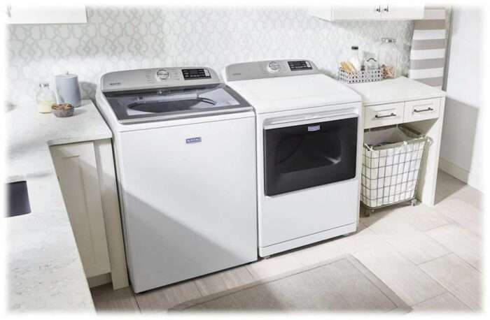 Maytag – 5.3 Cu. Ft. High Efficiency Smart Top Load Washer with Extra Power Button – White - Image 5