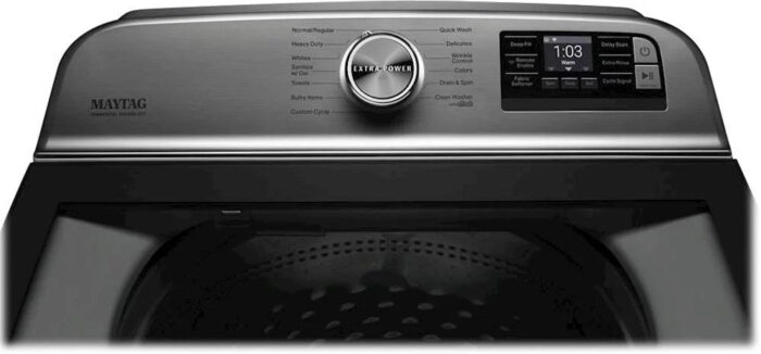 Maytag – 5.3 Cu. Ft. High Efficiency Smart Top Load Washer with Extra Power Button – White - Image 12