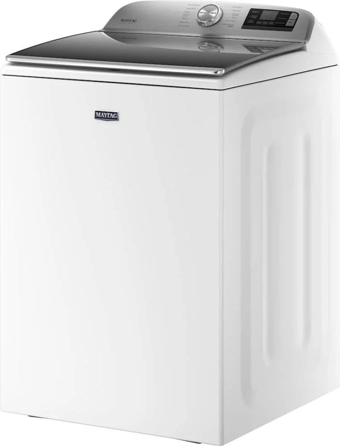 Maytag – 5.3 Cu. Ft. High Efficiency Smart Top Load Washer with Extra Power Button – White - Image 2