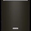 KitchenAid – Top Control Built-In Dishwasher with Stainless Steel Tub, FreeFlex Third Rack, 44dBA – Black stainless steel