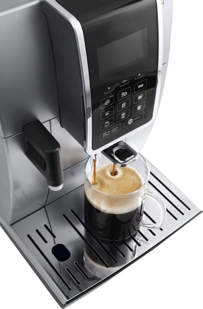 De’Longhi – Dinamica Espresso Machine with 15 bars of pressure and LatteCrema Fully Automatic Milk Frother – Silver - Image 2