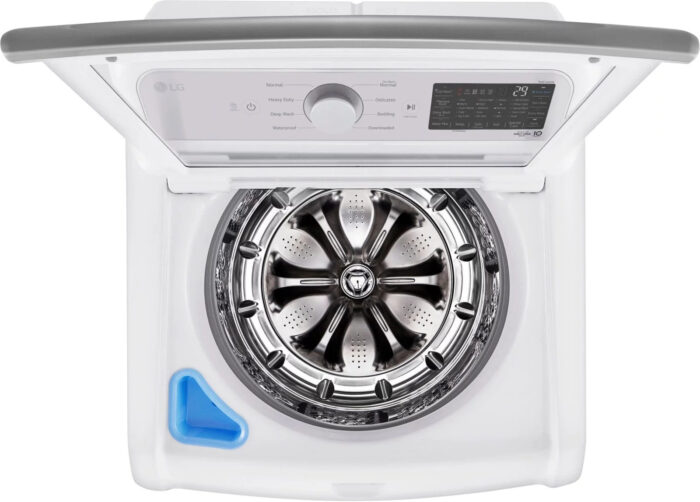 LG – 5.5 Cu. Ft. Smart Top Load Washer with TurboWash3D – White - Image 12