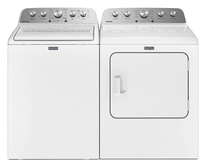 Maytag – 5.2 Cu. Ft. High Efficiency Top Load Washer with Extra Power Button – White - Image 8