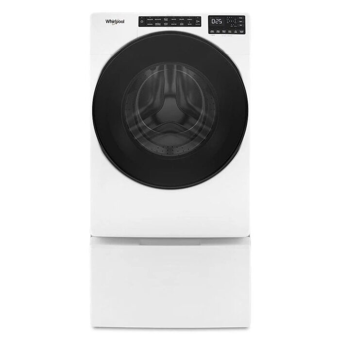 Whirlpool – 5.0 Cu. Ft. High-Efficiency Stackable Front Load Washer with Quick Wash Cycle – White