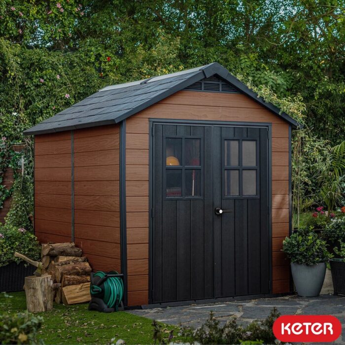 Keter Newton 7ft 6″ x 9ft 5″ (2.3 x 2.9m) Storage Shed - Image 4