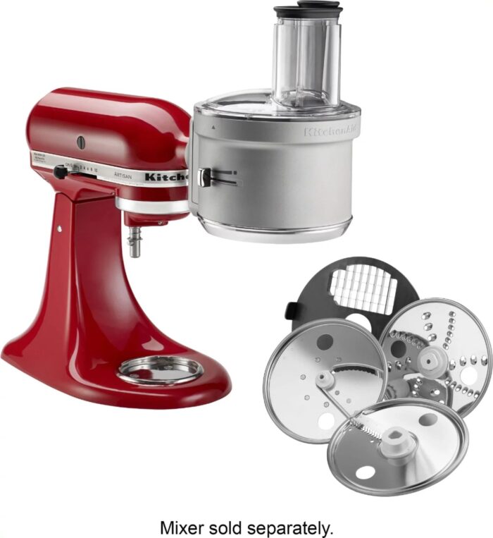 KitchenAid – KSM2FPA Food Processor Attachment Kit with Commercial Style Dicing – Silver - Image 3