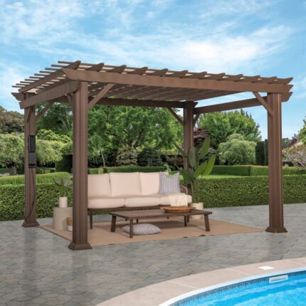 Backyard Discovery Steel Traditional Pergola  12 ft. x 10 ft.