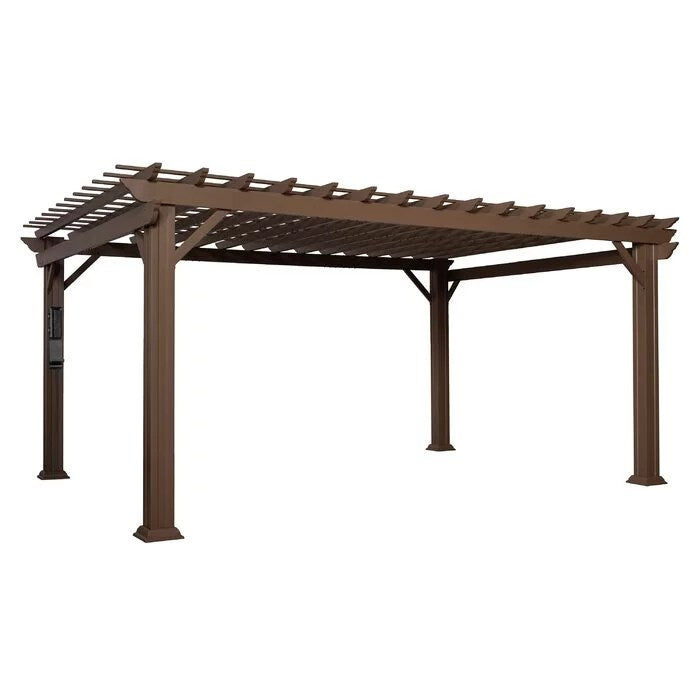 Backyard Discovery 16 ft. x 12 ft. Steel Traditional Pergola - Image 12