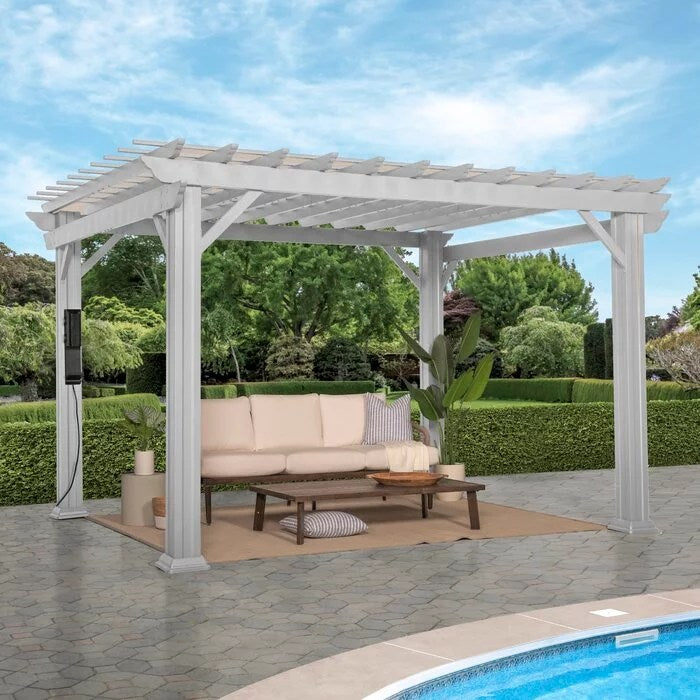 Backyard Discovery 16 ft. x 12 ft. Steel Traditional Pergola - Image 3
