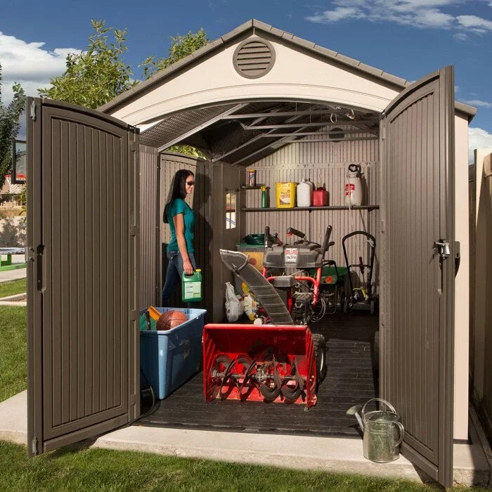Dual Entry 15 ft. W x 8 ft. D Plastic Storage Shed - Image 15