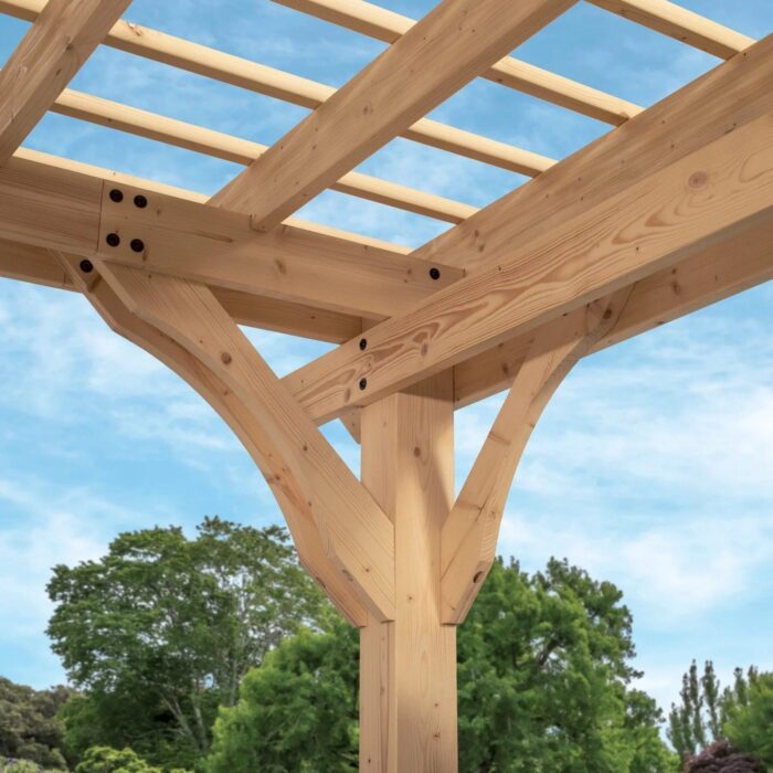 12×10 Fairhaven Pergola Natural - Image 5