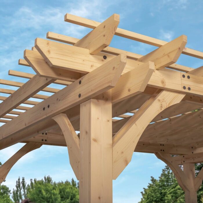 12×10 Fairhaven Pergola Natural - Image 3