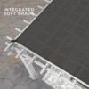 14x10 hawthorne traditional steel pergola with sail shade soft canopy - Image 10