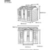 Side 10 ft. W x 8 ft. D Plastic Storage Shed - Image 12
