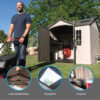 Side 10 ft. W x 8 ft. D Plastic Storage Shed - Image 8