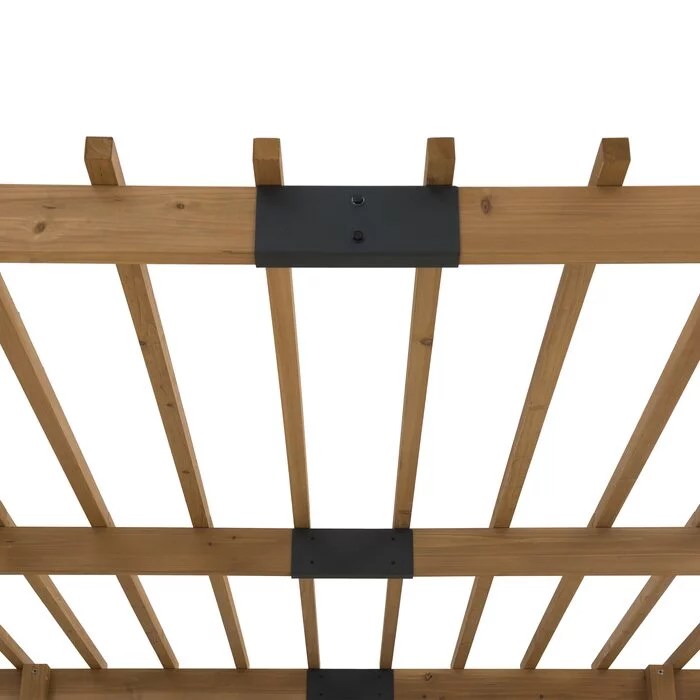 SummerCove 10.5 ft. x 10 ft. Cedar Wood Pergola with Adjustable Hanging Planters - Image 5