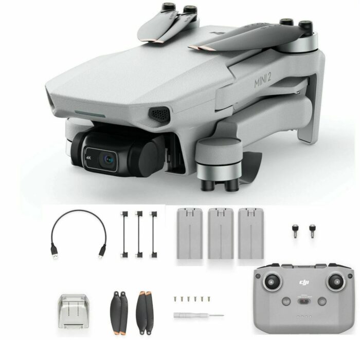 DJI Mini 2 Drone Quadcopter Ready To Fly 3 battery Bundle