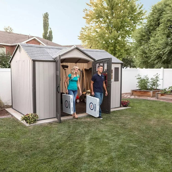 Lifetime 12.5 Ft. x 8 Ft. Outdoor Storage Shed - Image 4