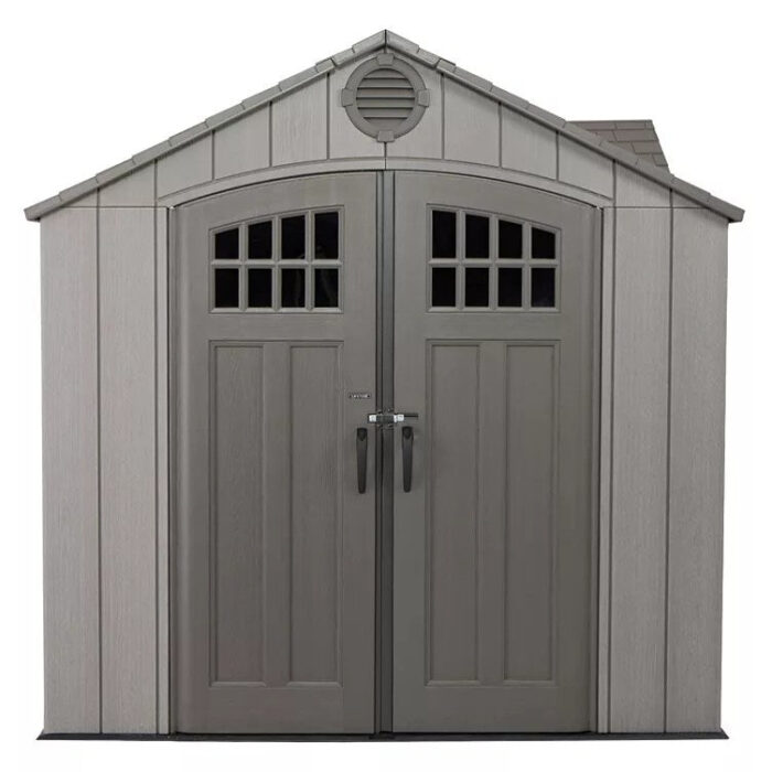 Lifetime 15′ x 8′ Rough Cut Dual-Entry Outdoor Storage Shed - Image 4